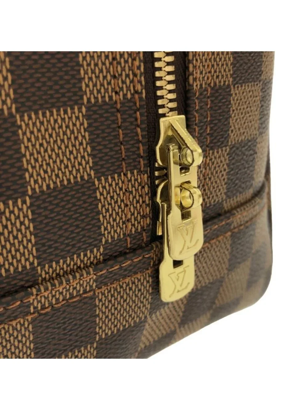 Louis Vuitton Damier Bowling Vanity Bag